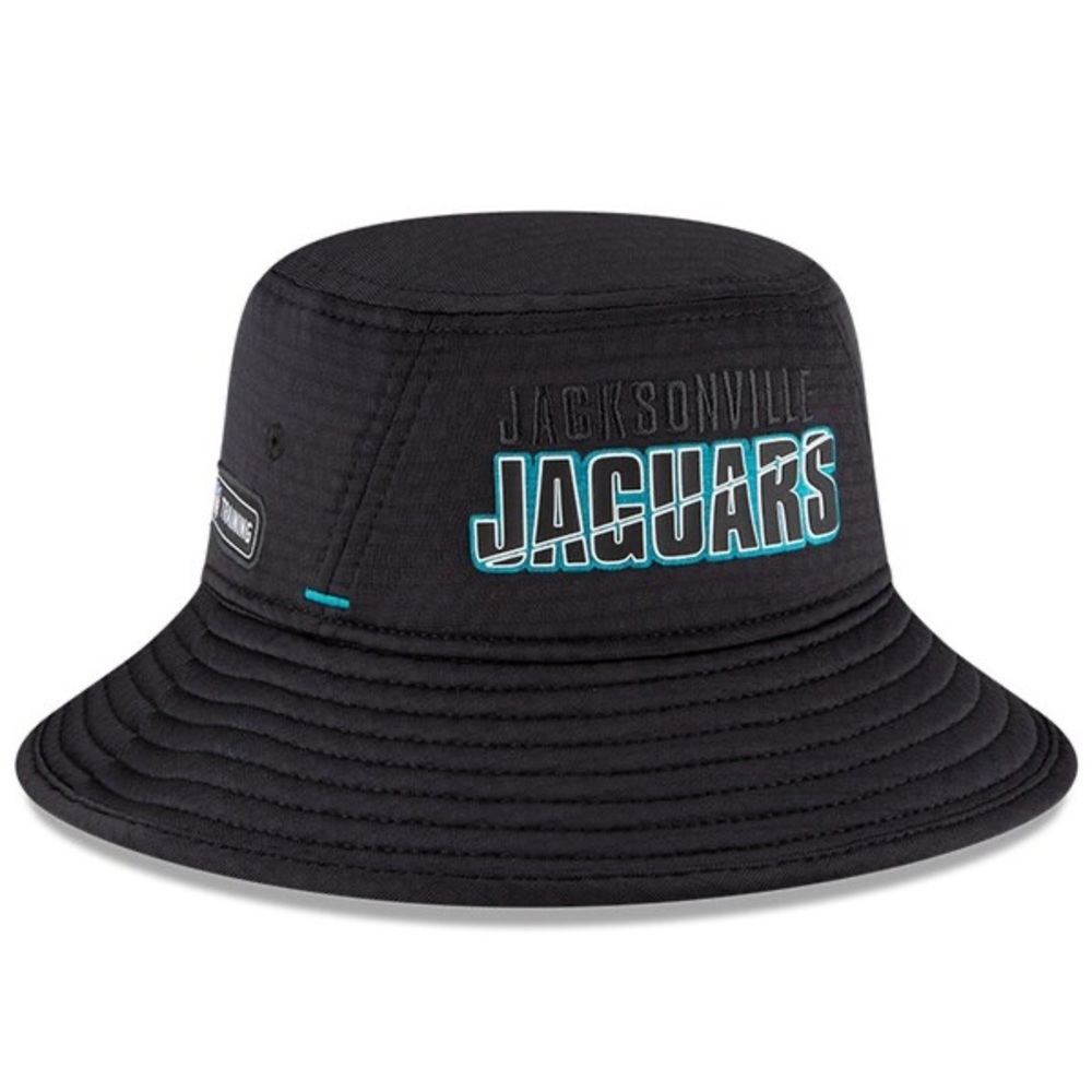 New Era men’s Black Jacksonville Jaguars NFL Summer Sideline bucket hat cap L/XL